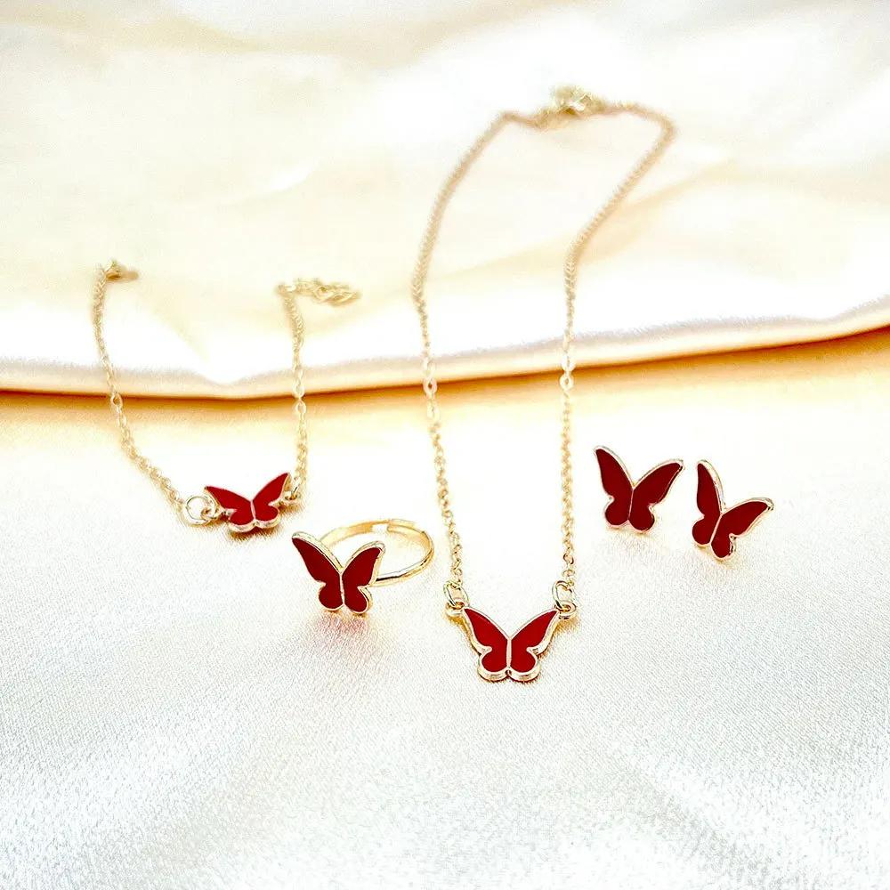 4 Pc Exquisite And Elegant Butterfly Set