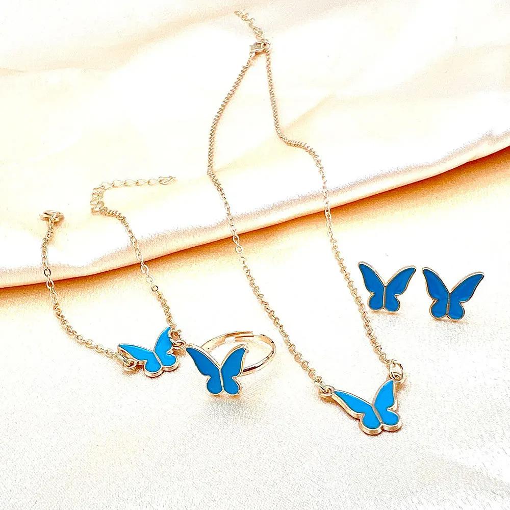 4 Pc Exquisite And Elegant Butterfly Set