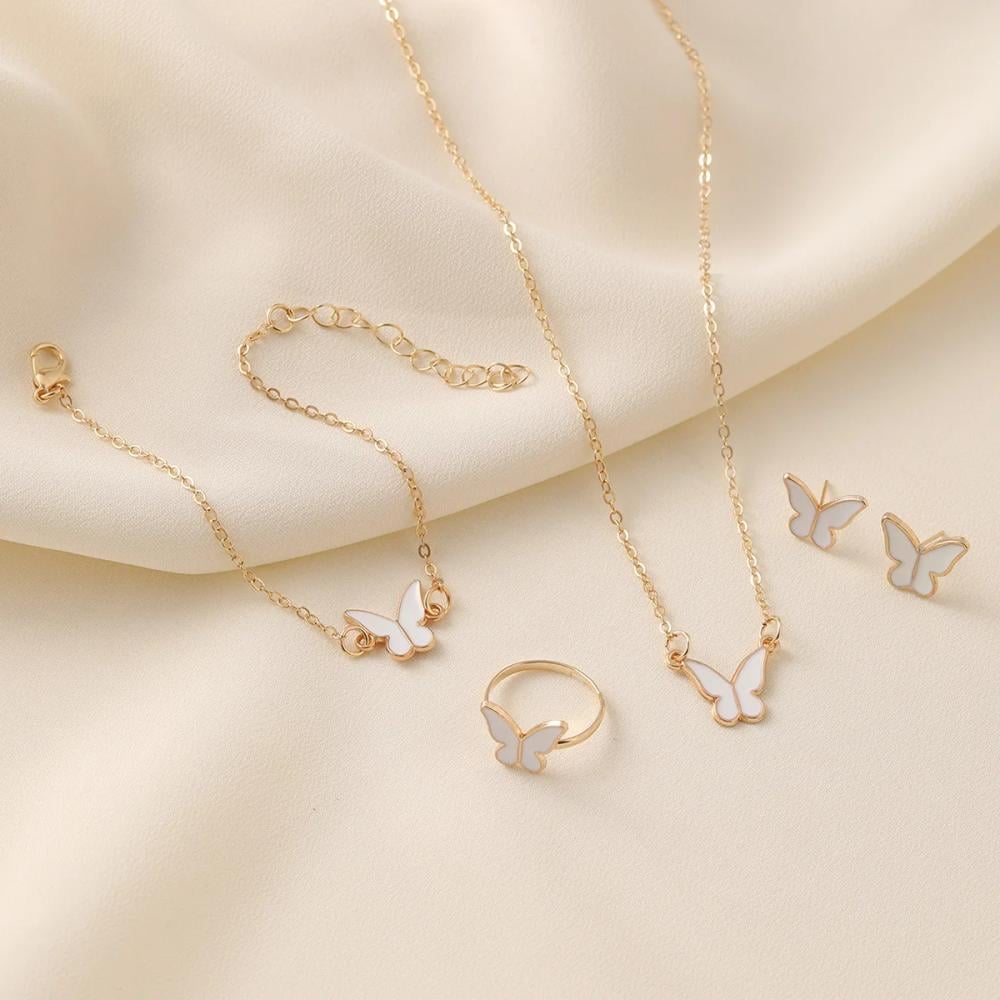 4 Pc Exquisite And Elegant Butterfly Set