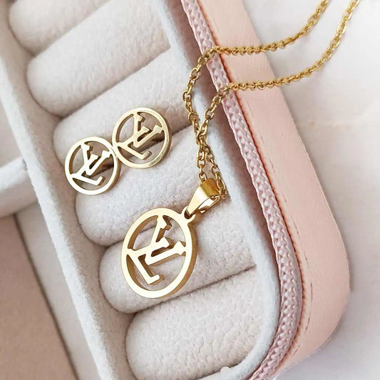 4 Piece LV Inspired Jewellery Set - My Store