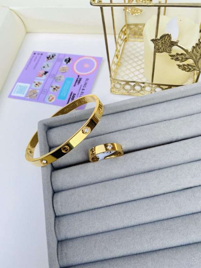 Love Bracelet+ Ring Set