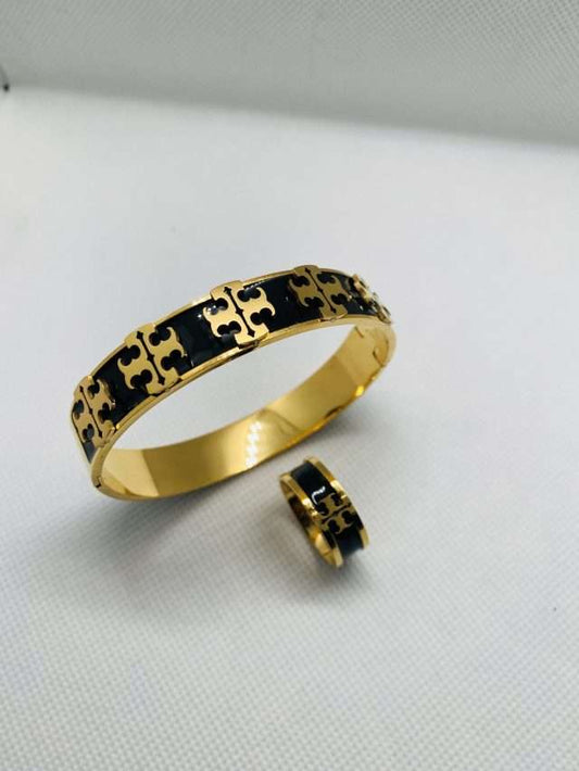 TORY BANGLE AND RING COMBO