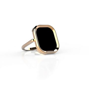 Onyx Beautiful Korean Style Black Ring - MSM Fashion Mart