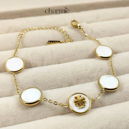 White Tory Burch Inspired Bracelet - MSM Fashion Mart